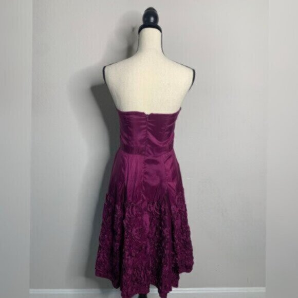 Jessica Simpson Purple Strapless Fit & Flare Cocktail Dress - Picture 9 of 13